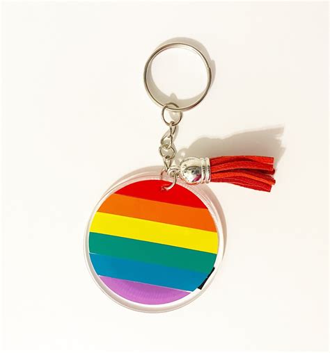 Pride Keychain Lgbtq Keychain Gay Pride Keychain Lgbtq Etsy