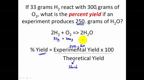 How To Solve Percent Yield Problems