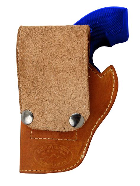 New Barsony Tan Leather Python Snake Skin Gun Holster Smith Wesson Snub