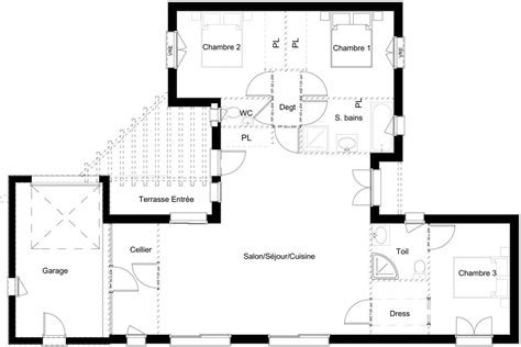 Plan Maison 110m2 Plein Pied 3 Chambres Ventana Blog