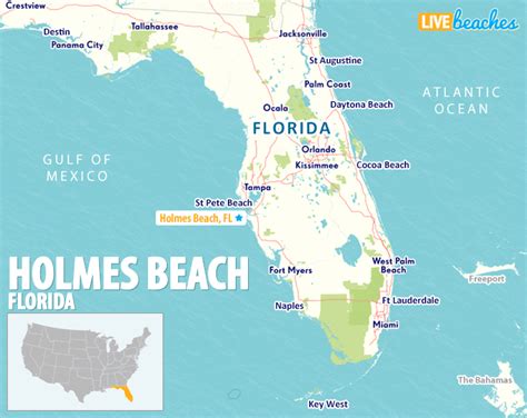 Map of Holmes Beach, Florida - Live Beaches