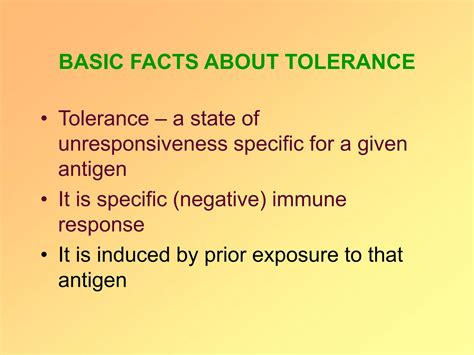 Immunology Tolerance Ppt Free Download