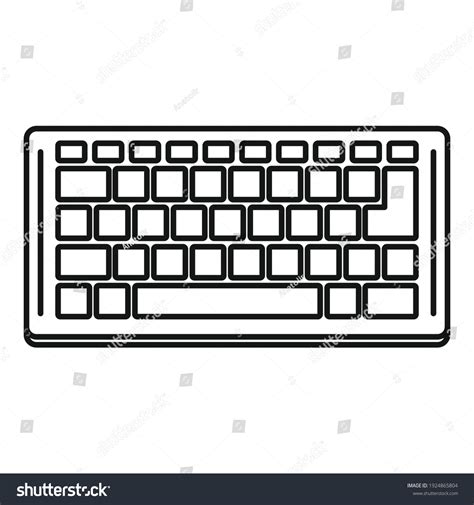 Keyboard Outline Png