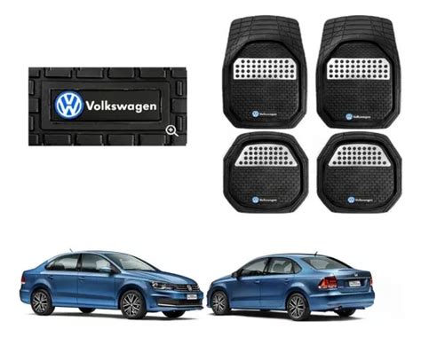 Tapetes Pz Charola D Logo Vw Vento A Env O Gratis