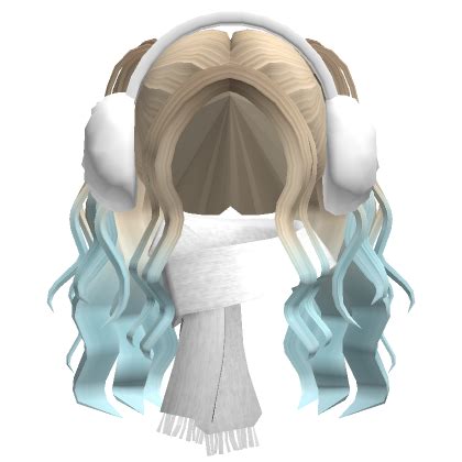 Cozy Pigtails W Christmas Earmuffs Hair In Ombre Roblox Item Rolimon S