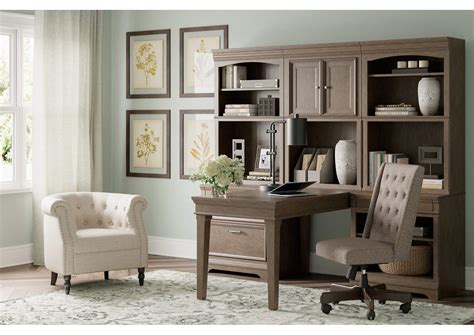 Janismore 6-Piece Bookcase Wall Unit with Desk Star Furniture