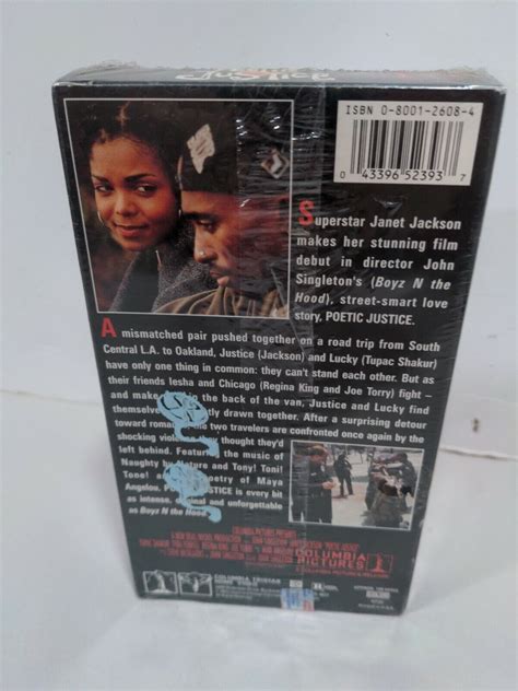 Poetic Justice VHS 1993 Janet Jackson Tupac Shakur Factory Sealed