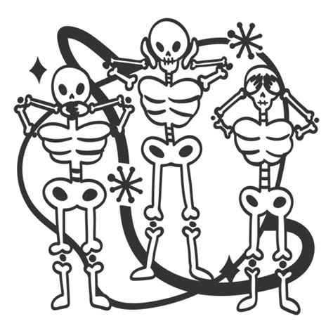 Skeleton Cartoon Characters Png And Svg Design For T Shirts