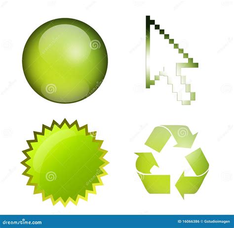 Green Symbols Stock Illustration Illustration Of Nature 16066386