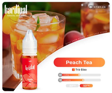 Kardinal Kristal Salt Peach Tea 15ml Kardinal Kristal Vị Trà Đào