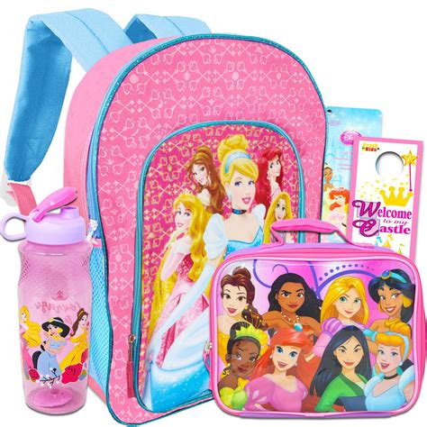 Buy Disney Princess Backpack And Lunch Box Set For Girls Bundle With