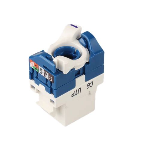 Network Toolless UTP Unshielded Rotate CAT6 RJ45 Keystone Jack China