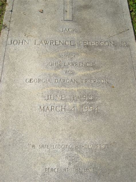 John Lawrence Frierson Jr 1915 1994 Find A Grave Memorial