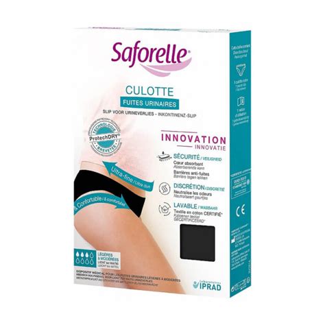 Saforelle Culotte Coton Fuites Urinaires Taille