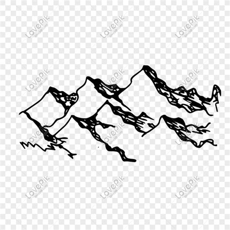 Detail Sketsa Gambar Gunung Koleksi Nomer 27