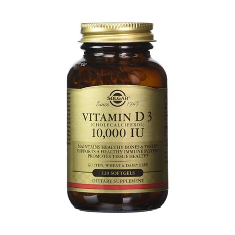 Solgar Witamina D3 10000 IU (120 softgels) WitaminySwanson.pl