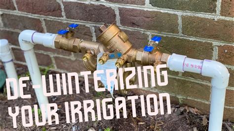 How To DE WINTERIZE Your Irrigation System IN SPRING YouTube