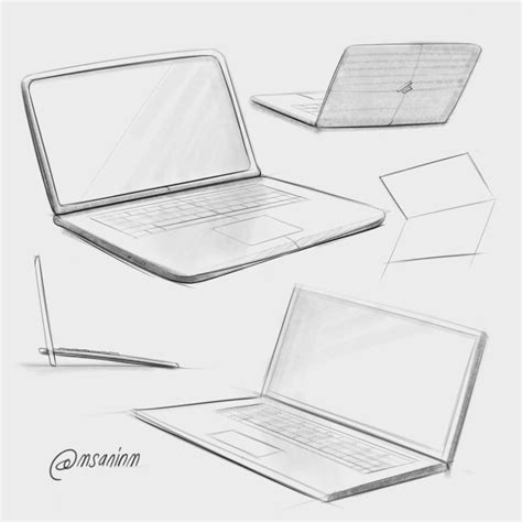 Laptop design sketches | Laptop drawing, Furniture design sketches, Laptop design