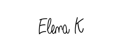 94 Elena K Name Signature Style Ideas Excellent E Sign