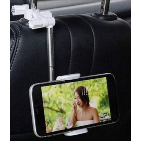 Jual Car Phone Holder Gantung Kursi Tengah Mobil Jepit Stand Hp Gantung