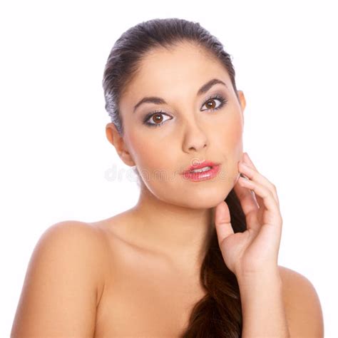 Cute Brunette Stock Image Image Of Portrait Bliss Care