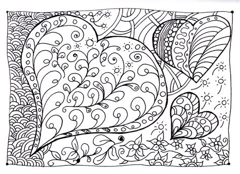 Coeur Zen Coloriages Anti Stress Imprimer Pour Adultes