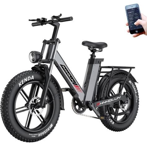 Vélo Électrique PHNHOLUN C6 Pro 48V 17Ah Batterie Amovible 80km d