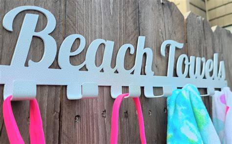 Beach Towels Hooks/metal Towel Hanger - Etsy