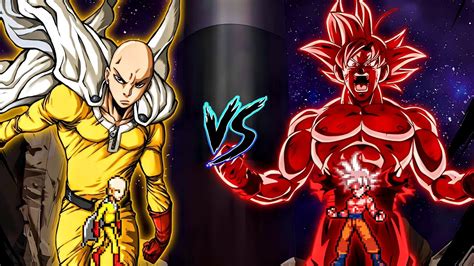 Saitama The Bald Destroyed Op New Vs Goku Mui Kaiokenx Op In Jump