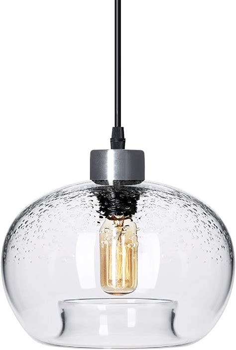 Casamotion Pendant Lighting Hand Blown Glass Small Drop Ceiling Lights Kitchen Island Vintage