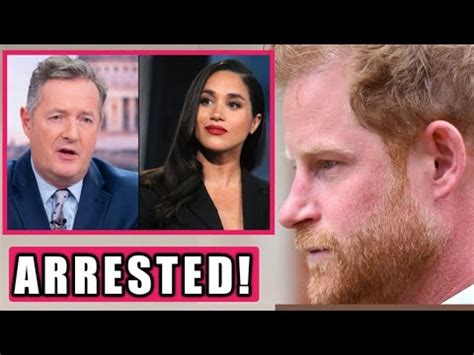 Arrested Prince Harry Orders Arrest Of Pierce Morgan For Insulting