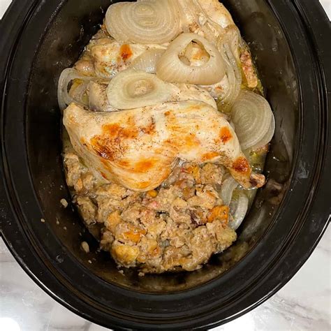 4 Ingredient Slow Cooker Chicken With Stuffing Yay Kosher