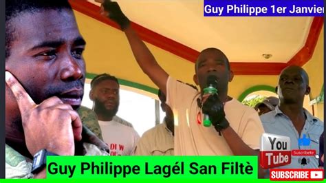 SCOOP Revolisyon An Komanse Guy Philippe Lagel San Filte 1er Janvier