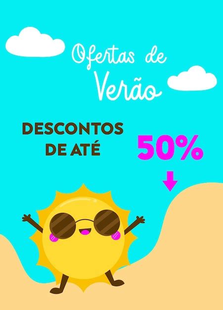 Logo Ofertas De Verano Con Hasta De Descuento Vector Premium