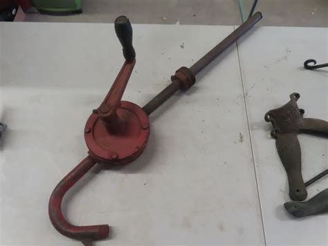 Cast Christmas Tree Stand Parts And Barrel Pump Mcsherry Auction
