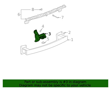 Buick Envision Rear Bumper Lower Fascia Bracket Gm