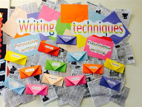 Writing Techniques Persuasive Writing Class Displays Writing