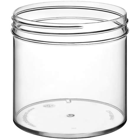 12 Oz Clear Regular Wall Polystyrene Jar 246case