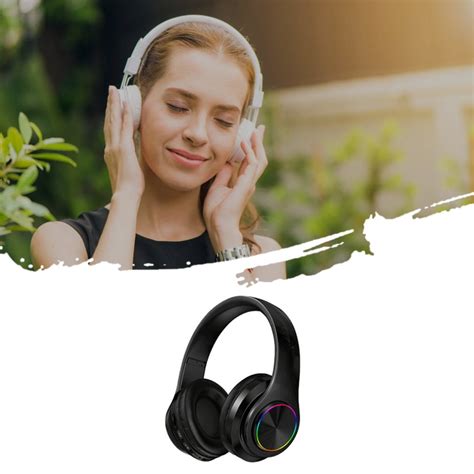Luminous Wireless Headset 5.0 Bass Foldable Stereo Headphones Gaming ...