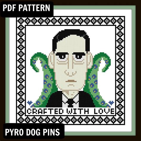 Lovecraft Gothic Cross Stitch Pattern Pdf Crafted With Love Etsy Uk