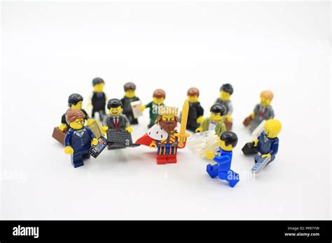 Hong Kongchina May 2 2018lego Minifigure With The Set Of City Lego