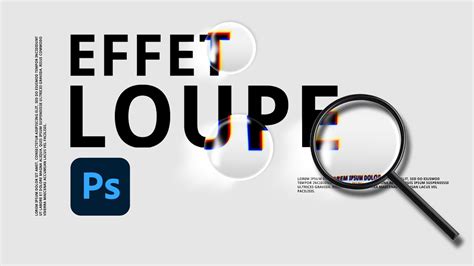 Apprenez à faire un effet loupe réaliste sur du texte avec Photoshop