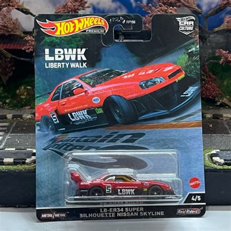 Jual Hot Wheels Premium LBWK LB ER 34 Super Silhouette Nissan Skyline Shopee Indonesia