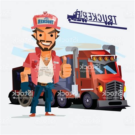 Truck Driver Vector at Vectorified.com | Collection of Truck Driver ...