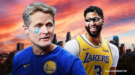 Lakers Steve Kerr Reacts To Anthony Davis Dominating Warriors In Game