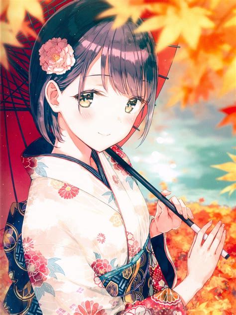 Anime Kimono Girl Wallpapers Top Free Anime Kimono Girl Backgrounds