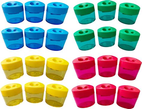 Amazon Fulmoon 48 Pcs Pencil Sharpeners Bulk Manual Dual Holes