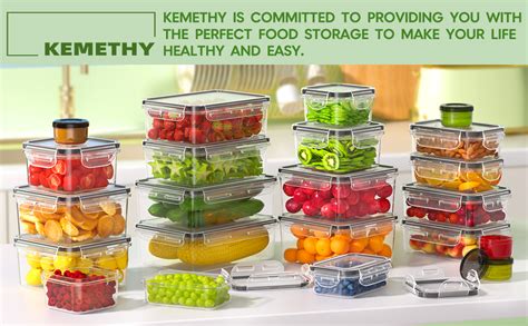 Amazon Kemethy Piece Food Storage Containers With Lids