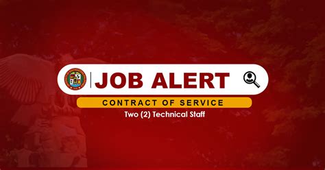 Job Hiring Usep Is In Need Of Two Technical Staff For Obrero