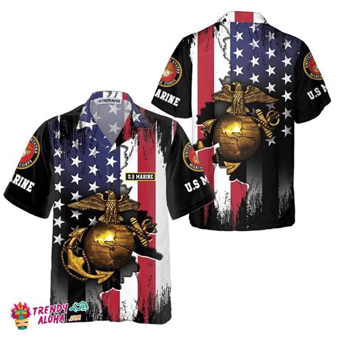 Marine Corps Hawaiian Shirt Trendy Aloha